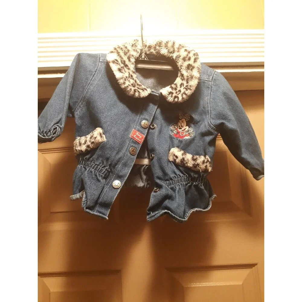 Baby Minnie denim jacket no sz